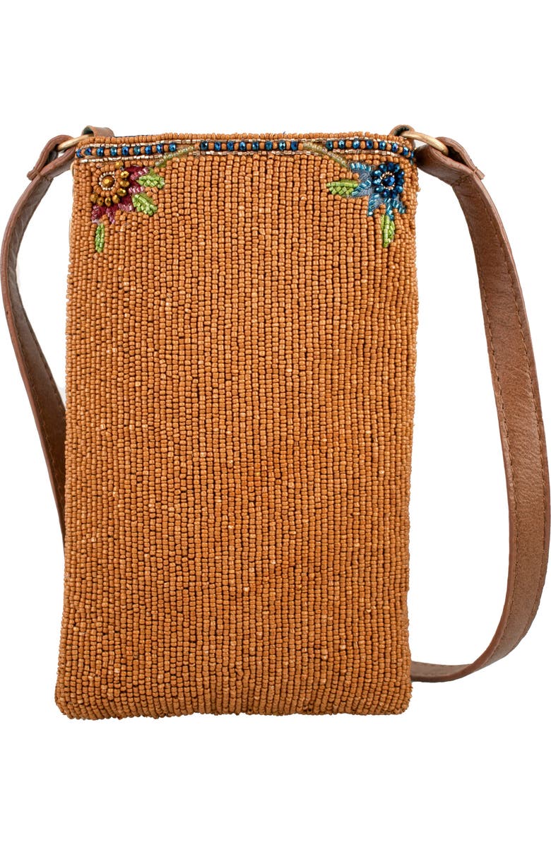 Mary Frances Accessories Garden Groove Crossbody Phone Bag, Alternate, color, Brown