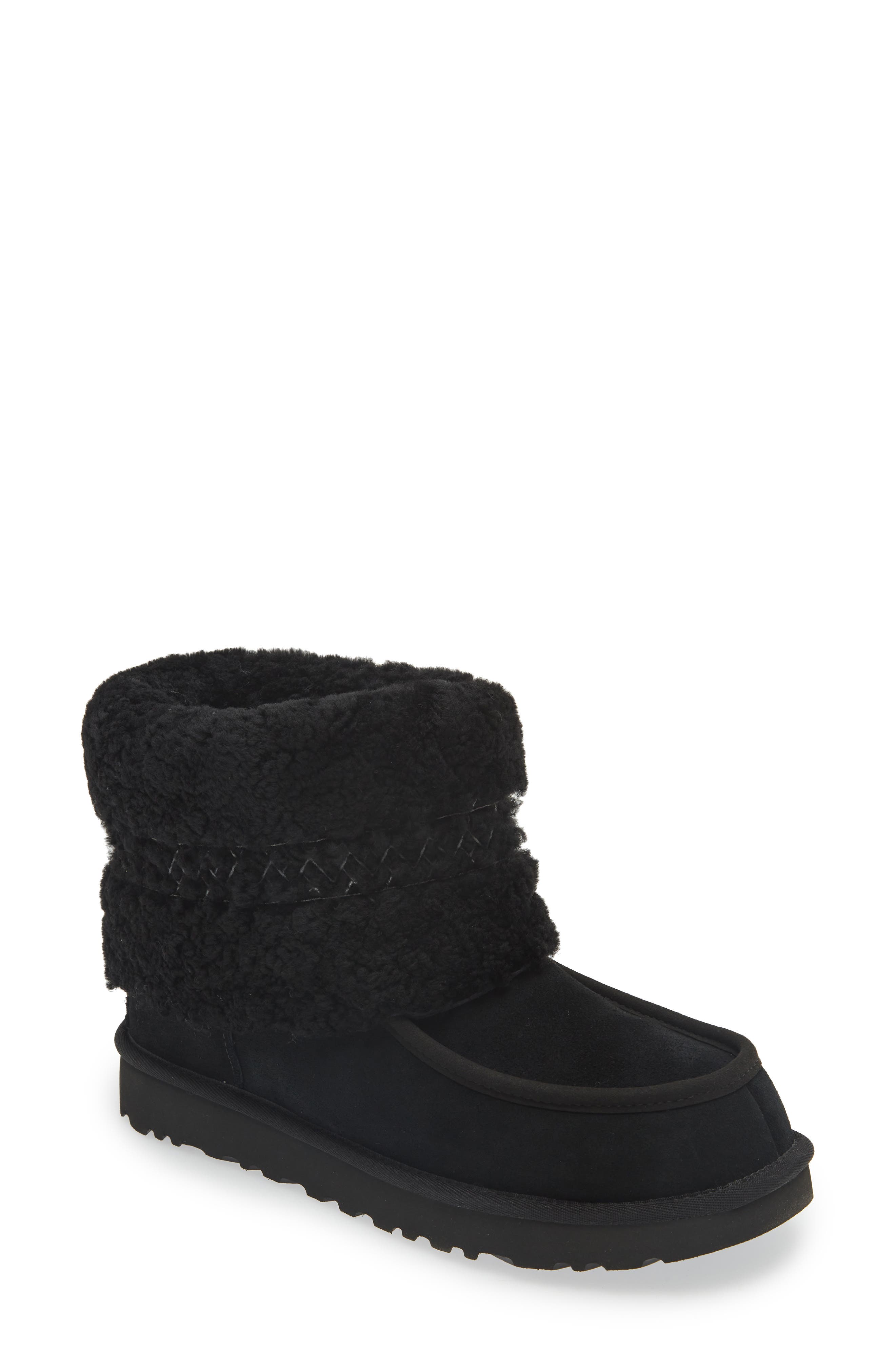 UGG<sup>®</sup> Genuine Sheepskin Mini Braid Boot, Main, color, 