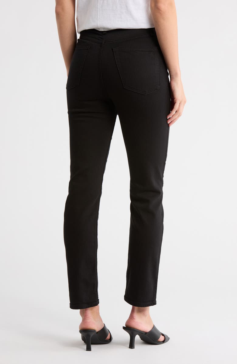 rag & bone Fern High Waist Ankle Slim Jeans, Alternate, color, Black
