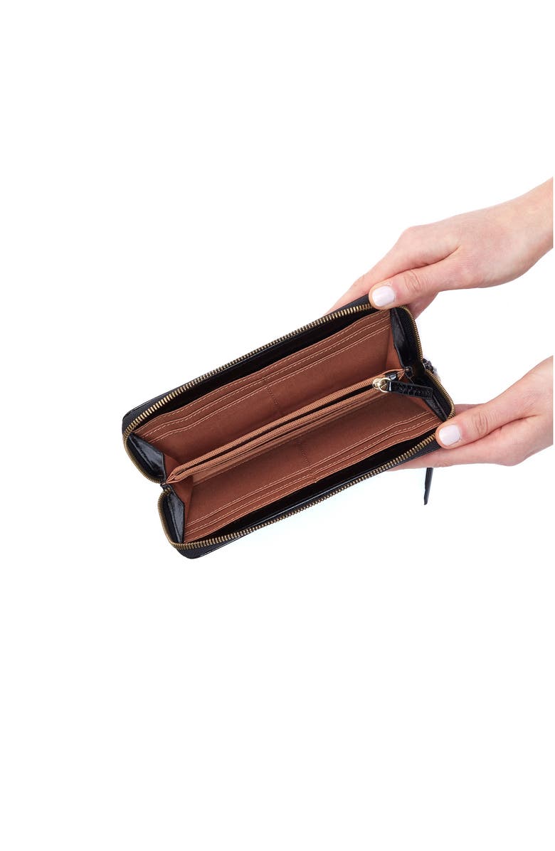 HOBO Max Large Leather Continental Wallet, Alternate, color,