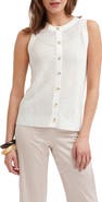 CYRUS Button Front Sleeveless Sweater