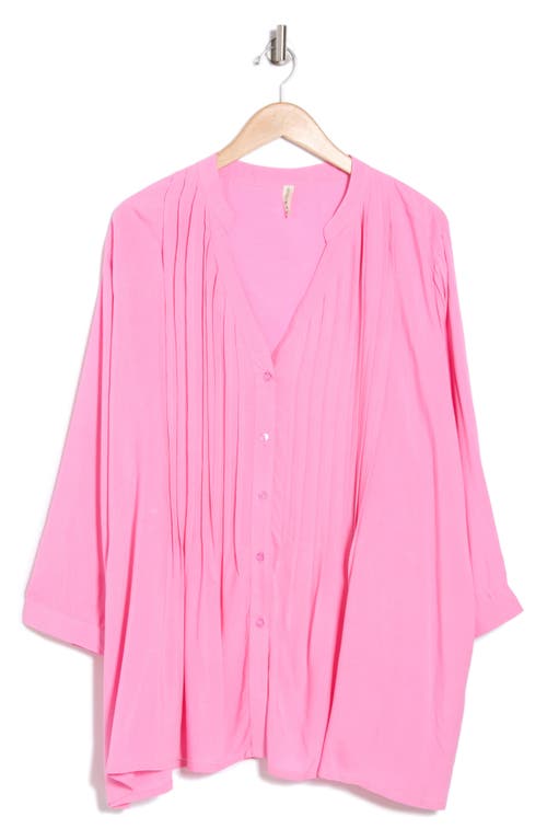 Boho Me Pintuck Long Sleeve Button-up Shirt