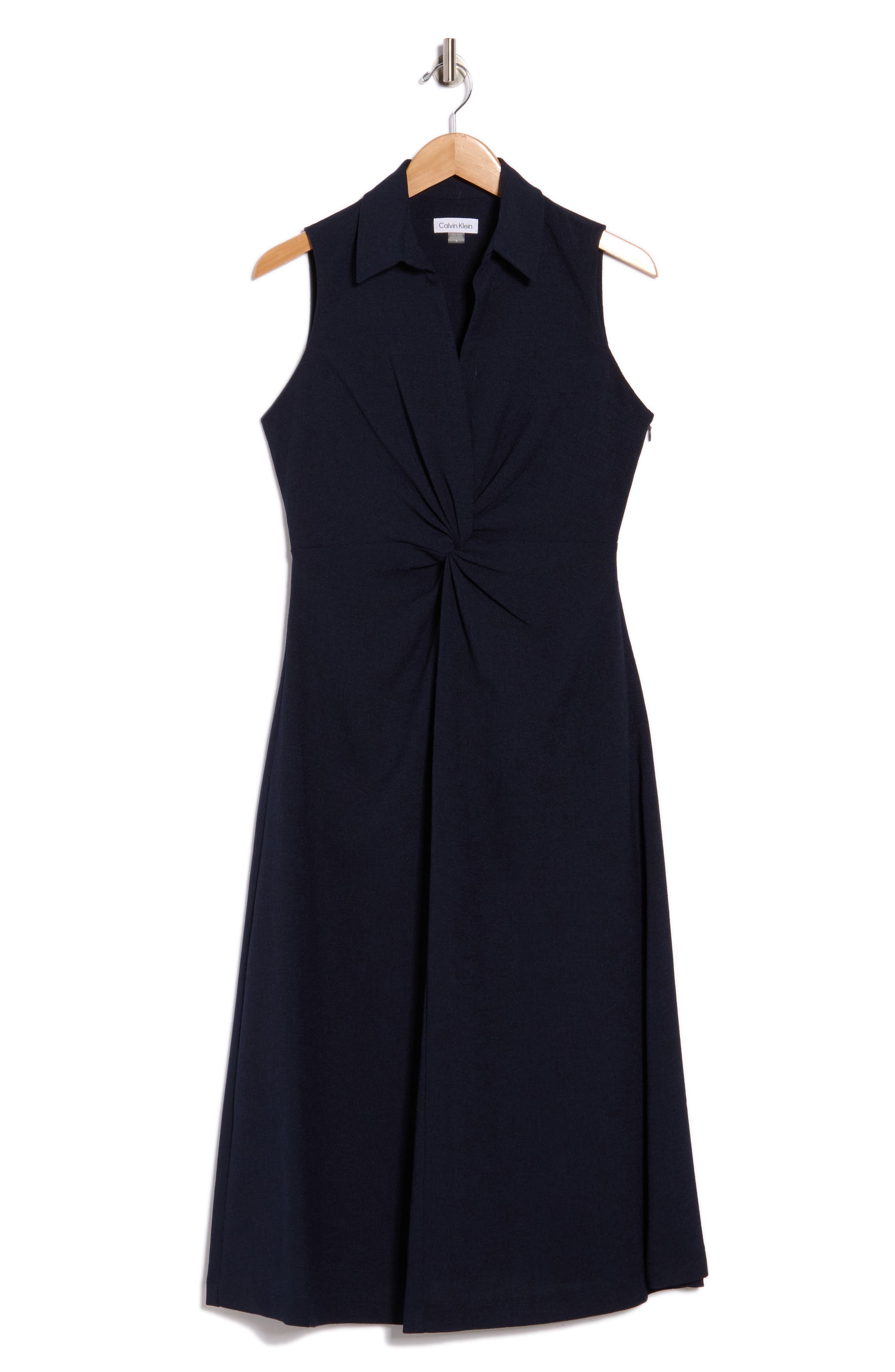 Calvin Klein Twist Front Midi Dress