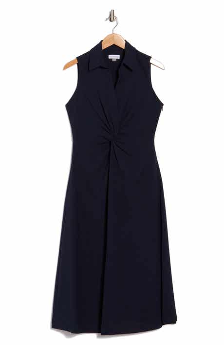 Calvin Klein Twist Front Midi Dress