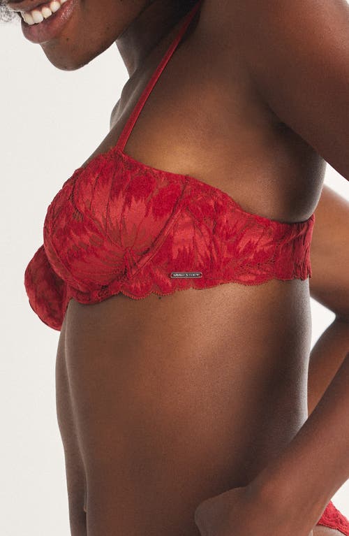 Savage X Fenty Plush Rush Unlined Underwire Balconette Bra In Red