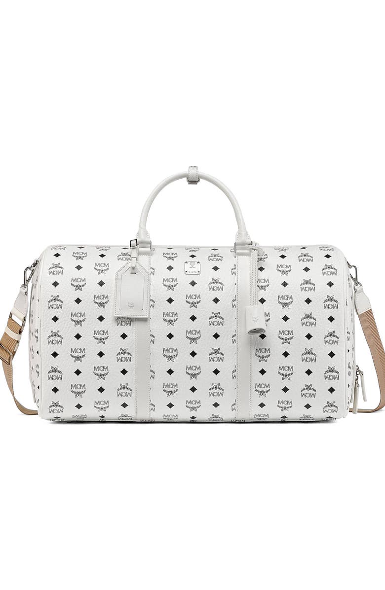 MCM Ottomar Weekender Bag in Visetos, Main, color,