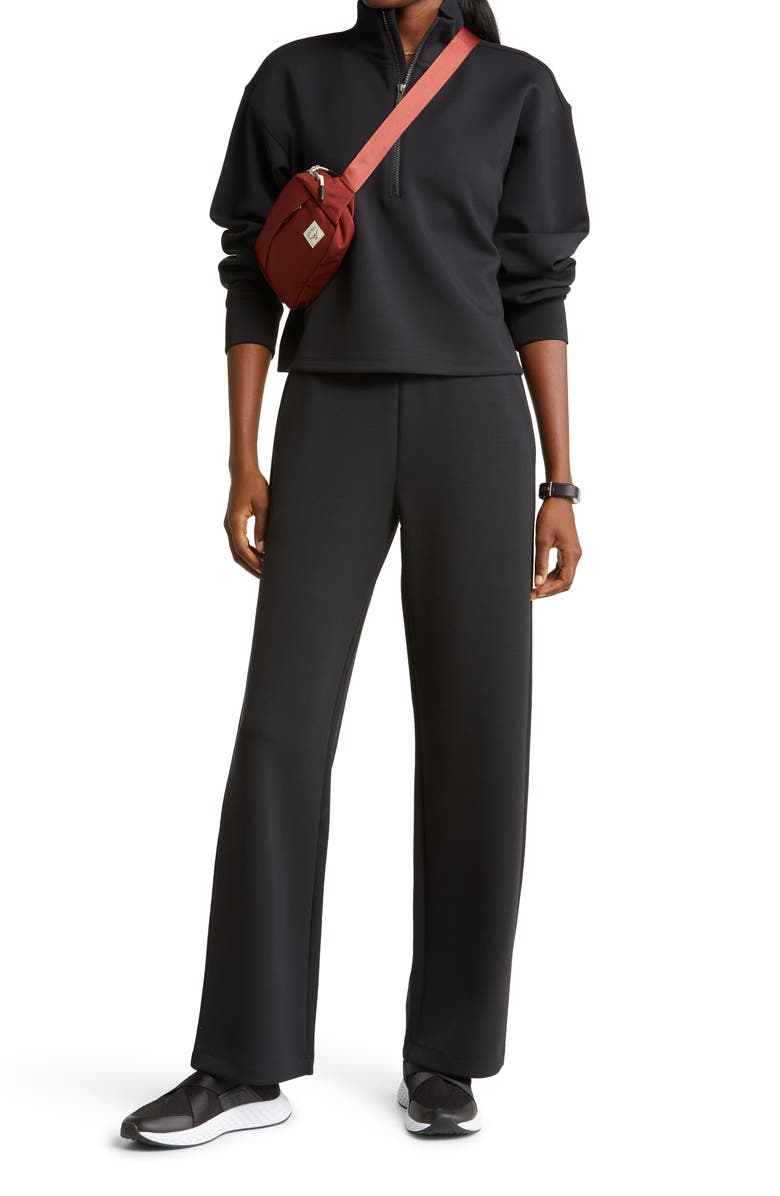 Zella Luxe Half-Zip Pullover, Alternate, color, 