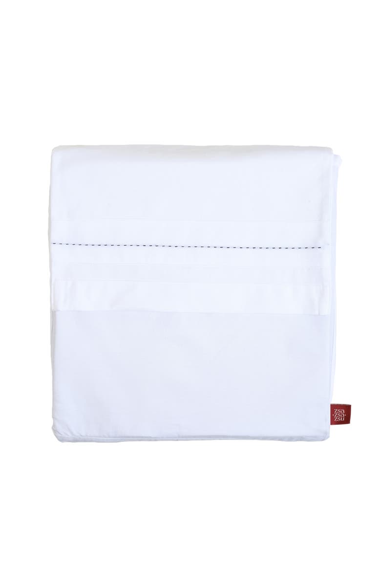 Brito Cotton Percale Crisp King Duvet Cover Set, Alternate, color, White