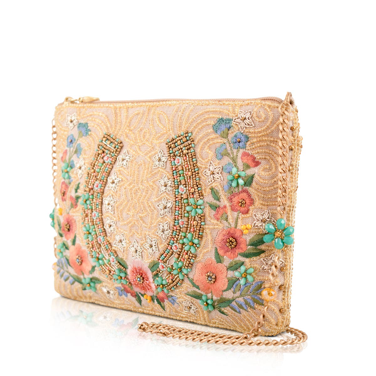 Mary Frances Accessories Iron Luck Mini Handbag, Alternate, color, 