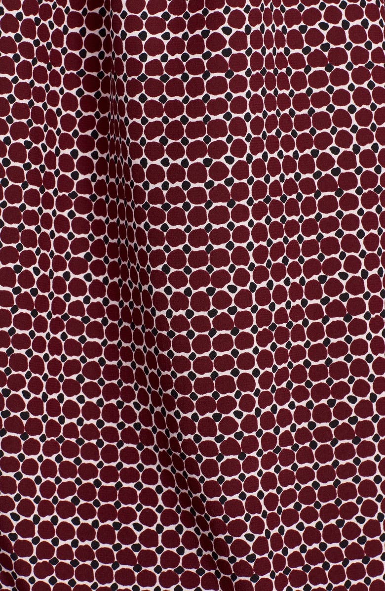 Kate Spade New York 'parker dot' print silk bow blouse, Alternate, color,