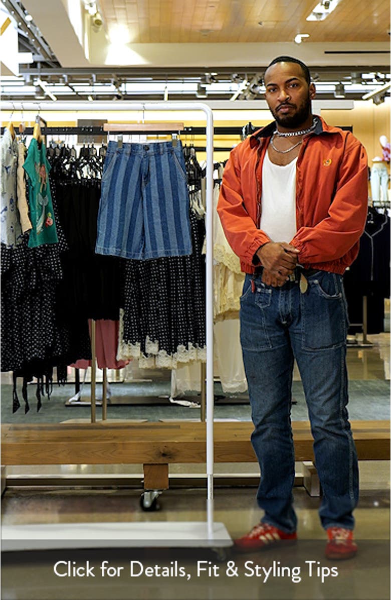 Kids' Vertical Stripe Carpenter Shorts, sales video thumbnail