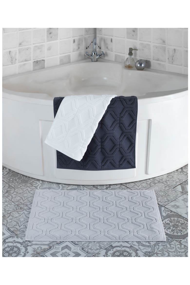 Turkish Cotton Bath Rug, Alternate, color, WHITE
