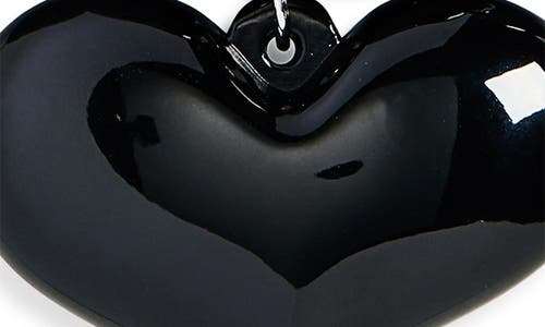 JULIETTA JULIETTA AMORE BEADED HEART PENDANT NECKLACE