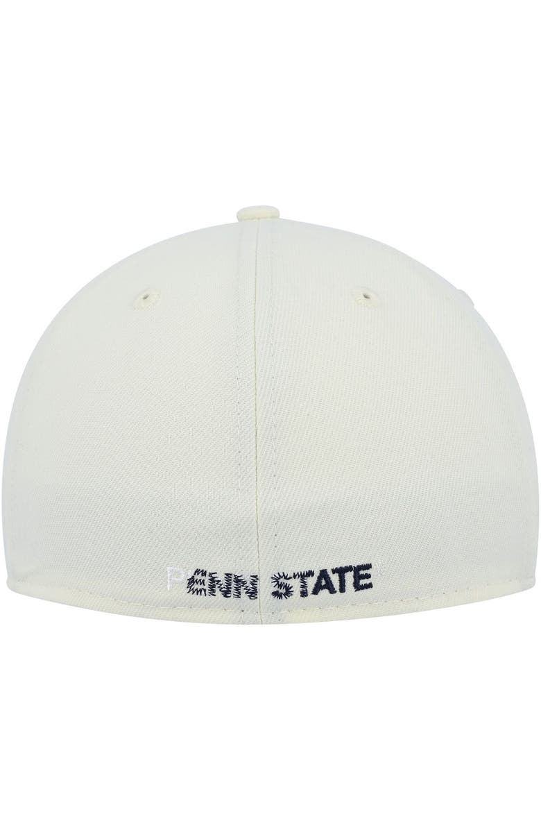 New Era Men's New Era White Penn State Nittany Lions Chrome Color Dim 59FIFTY Fitted Hat, Alternate, color, 