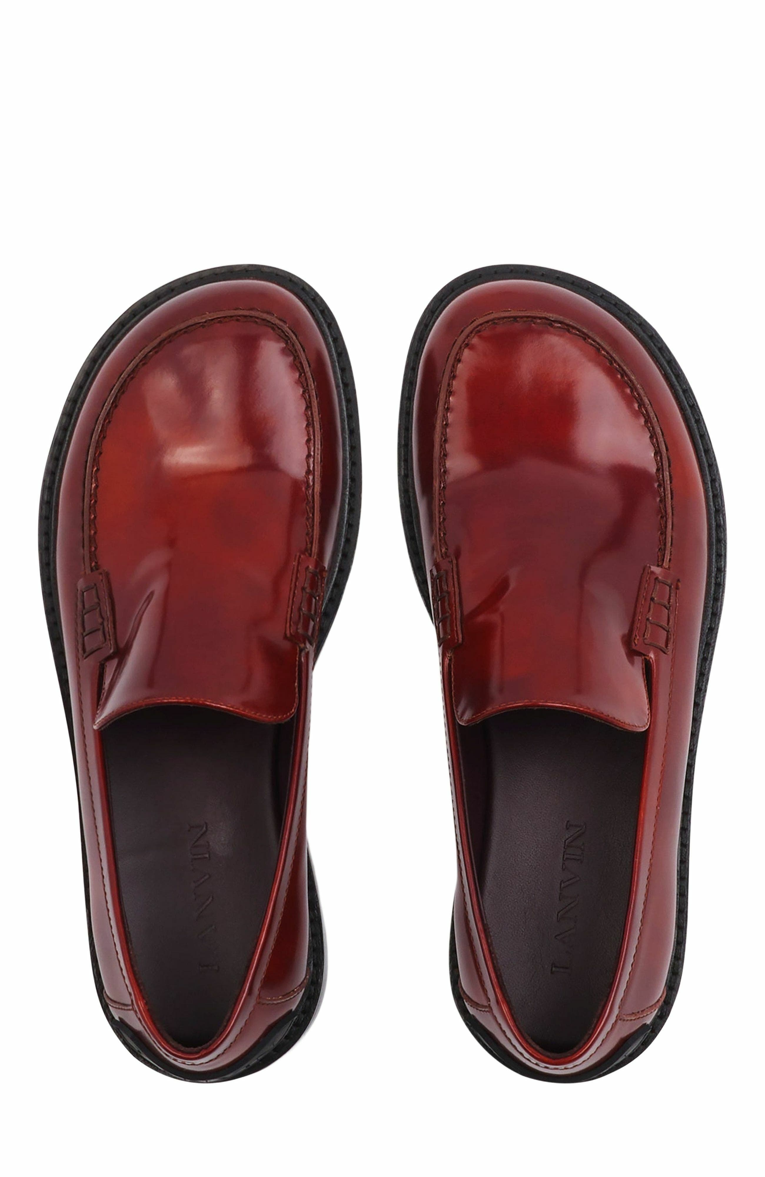Lanvin Spinto Loafers In Smooth Leather, Alternate, color, 