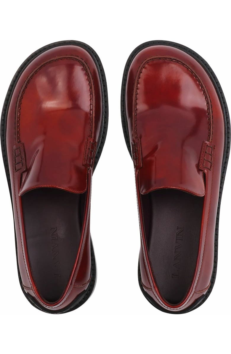 Lanvin Spinto Loafers In Smooth Leather, Alternate, color,