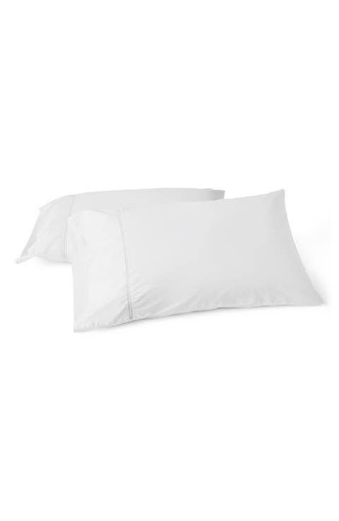 Lattice Organic Cotton Percale Pillowcases (Set of 2)