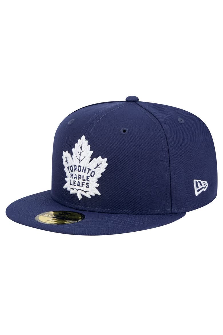 Men's New Era Navy Toronto Maple Leafs Core 59FIFTY Fitted Hat, Alternate, color, Navy