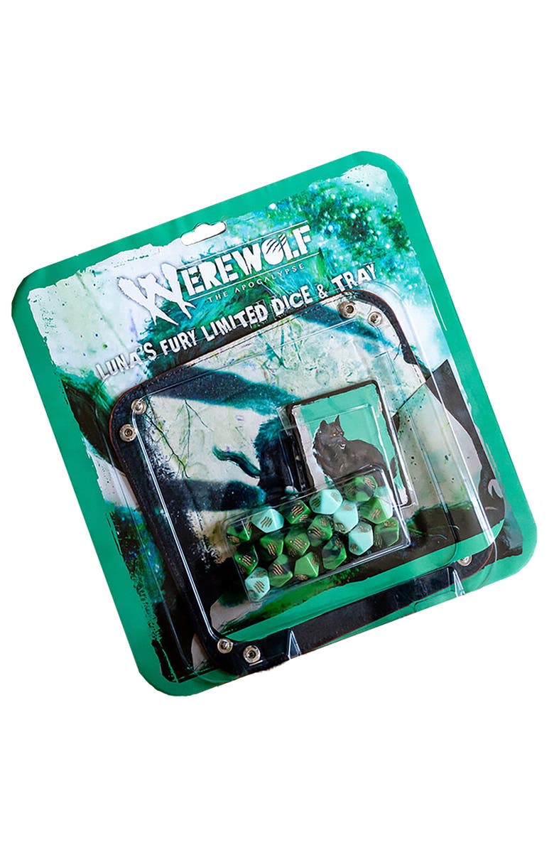 Renegade Game Studios Werewolf The Apocalypse 5Th Edition Luna'S Fury Dice & Tray Pack, 17 Dice Set, Main, color, Multicolored