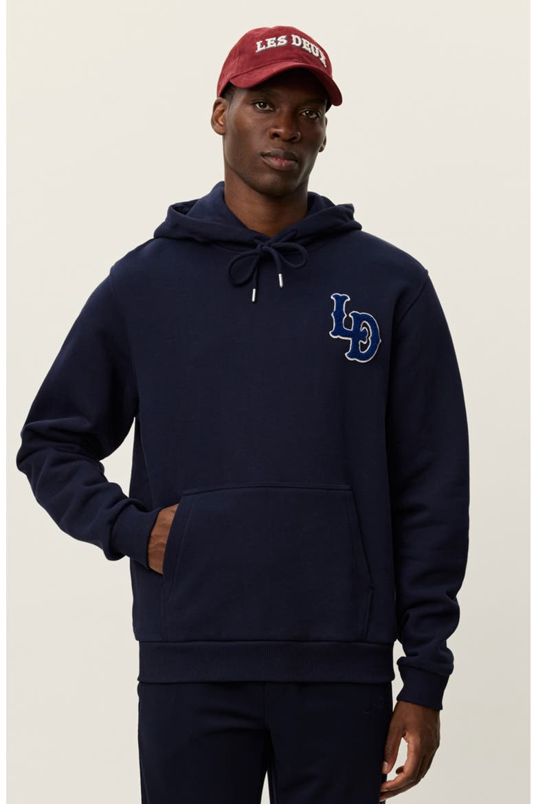 Brady Logo Patch Hoodie, Alternate, color, DARK NAVY