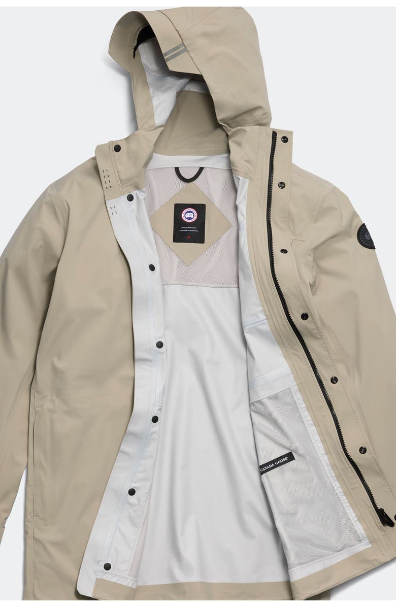 Canada Goose Nanaimo Rain Jacket Black Label, Main, color, Limestone