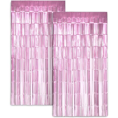 Foil Curtain Backdrop, Tinsel Streamers for Photo Booth, Parties & Weddings