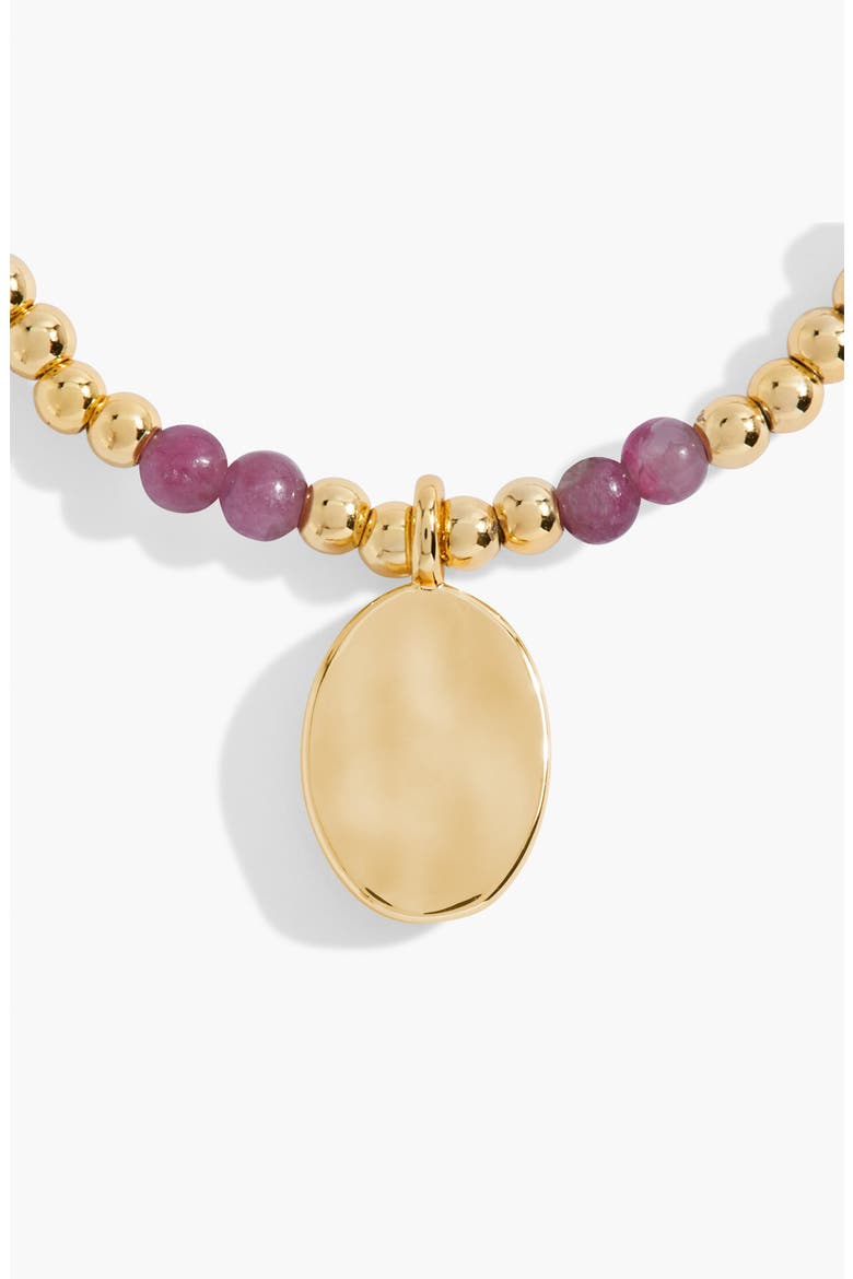 Birthstone A Little Bracelet in Gold-Tone Plating, Alternate, color, October
