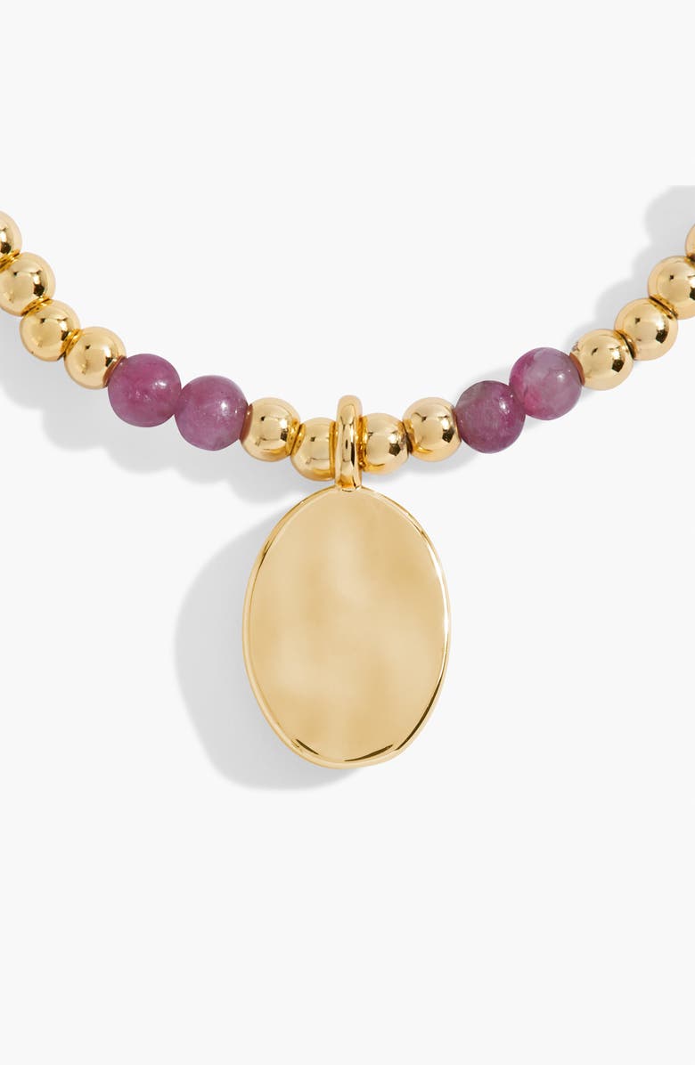 A Littles & Co Birthstone A Little October Bracelet in Gold-Tone Plating, Alternate, color, Metallic Gold