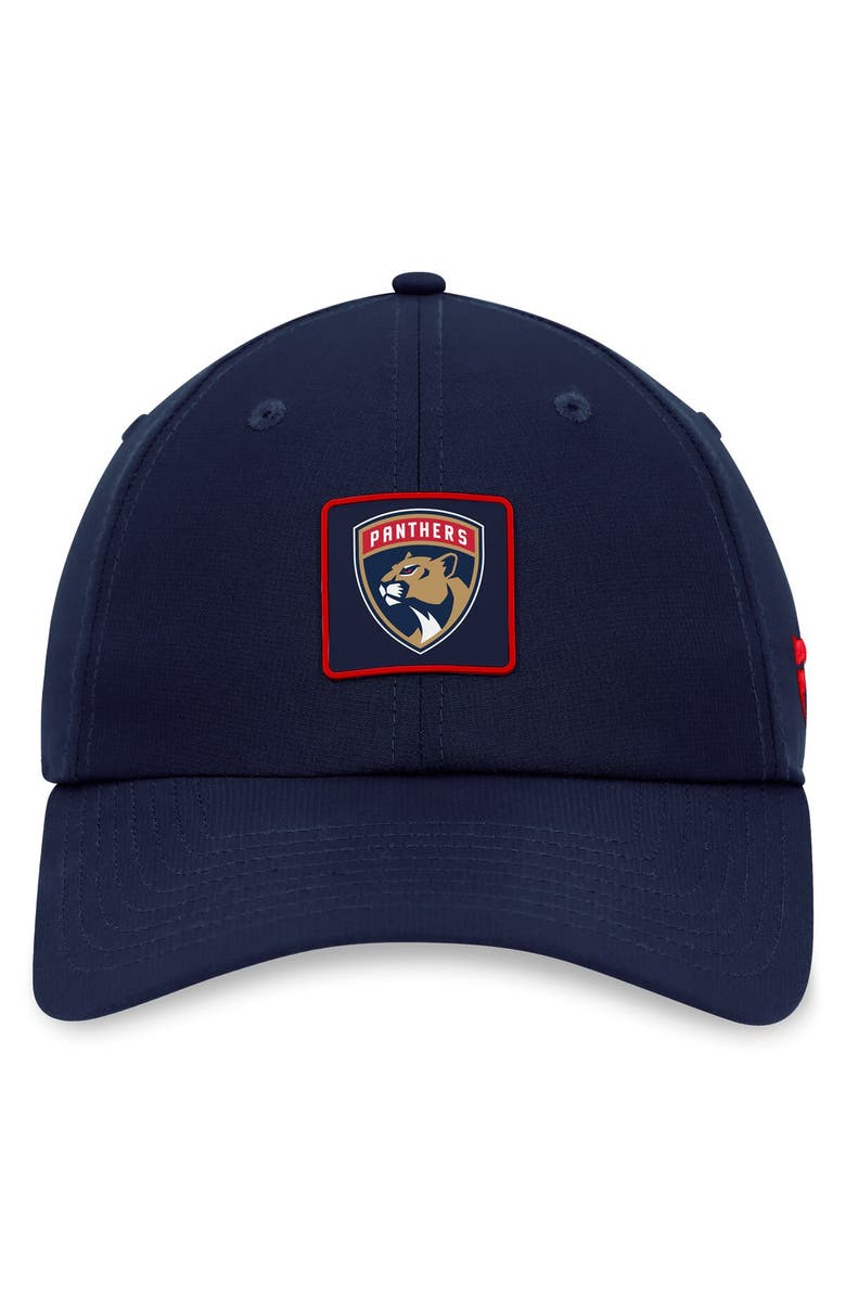 FANATICS Men's Fanatics Branded  Navy Florida Panthers Authentic Pro Rink Adjustable Hat, Alternate, color, 