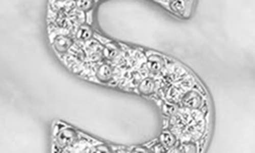 Melinda Maria Baby Love Letters Initial Pendant Necklace In Silver S
