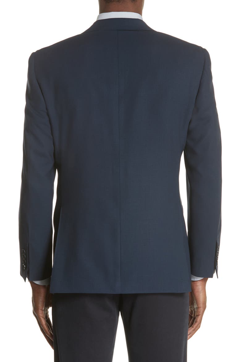 Classic Fit Water Resistant Navy Wool Blazer, Alternate, color, NAVY