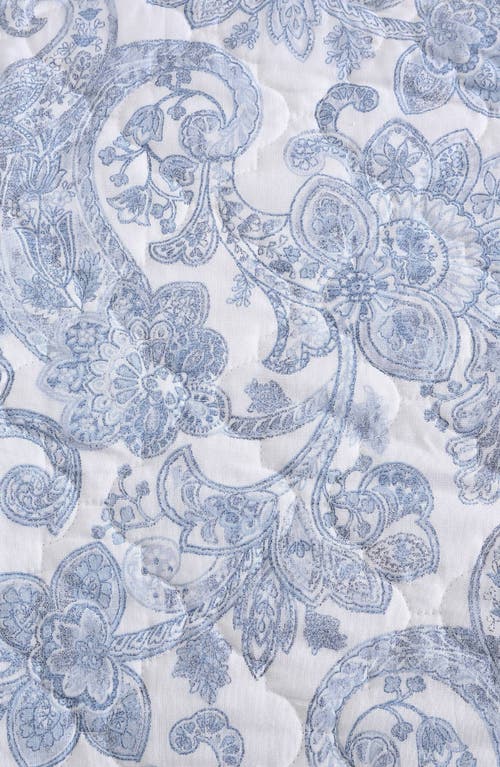 Stone Cottage Field Of Paisley Reversible Quilt & Sham Set In Blue