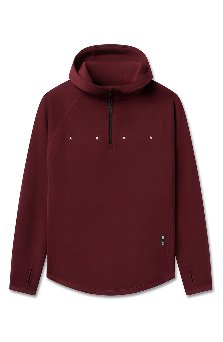 ASRV Dri-Core Zip Hoodie, Alternate, color, Crimson