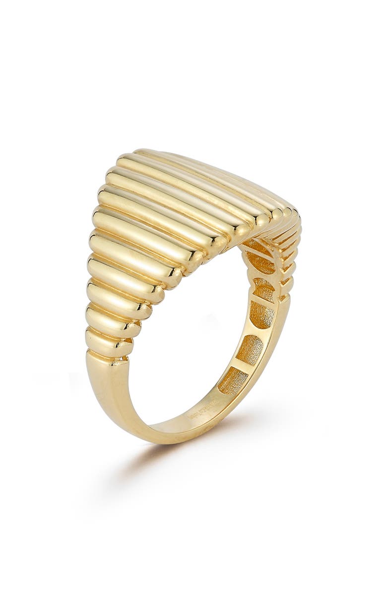 Ember Fine Jewelry 14K Gold Gradient Rib Ring, Alternate, color, Gold