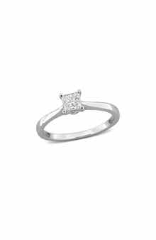 Created Forever Princess Cut Lab Grown Diamond Solitaire Ring