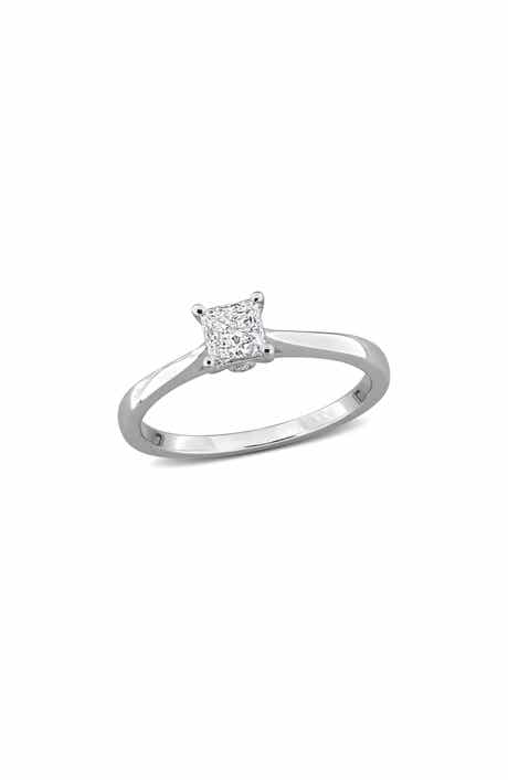 Created Forever Princess Cut Lab Grown Diamond Solitaire Ring