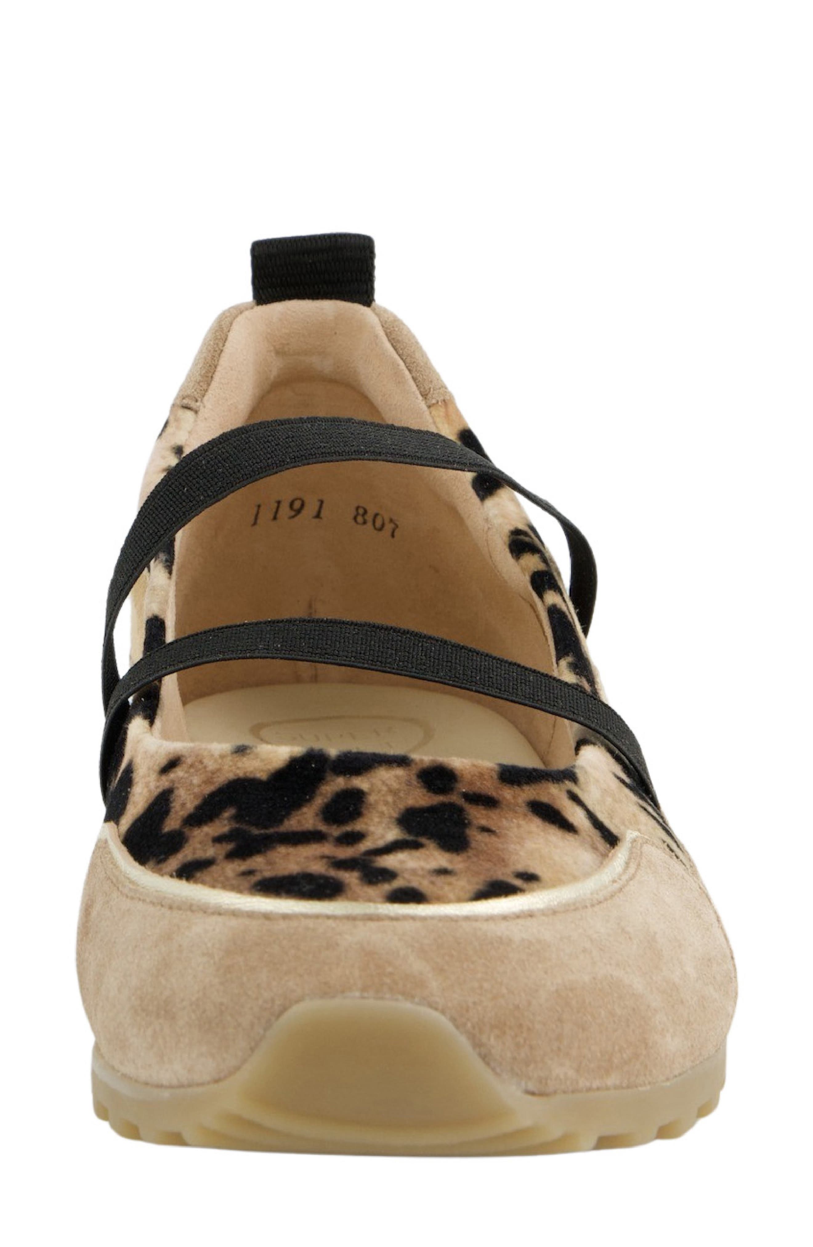 Paul Green Dynamic Flat, Alternate, color, Almond Sand Leo Suede