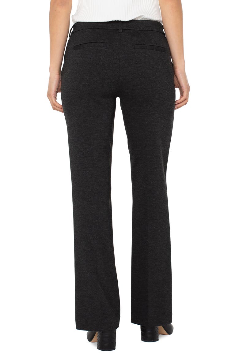 Kelsey Flare Ponte Pants, Alternate, color, HEATHERED CHARCOAL