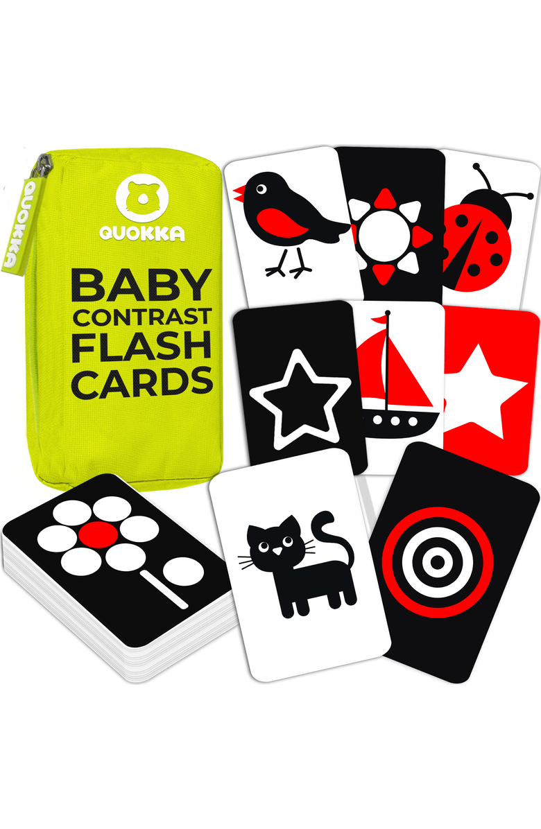 Quokka High Contrast & Vocabulary Flash Cards for Kids, Main, color, Set 2