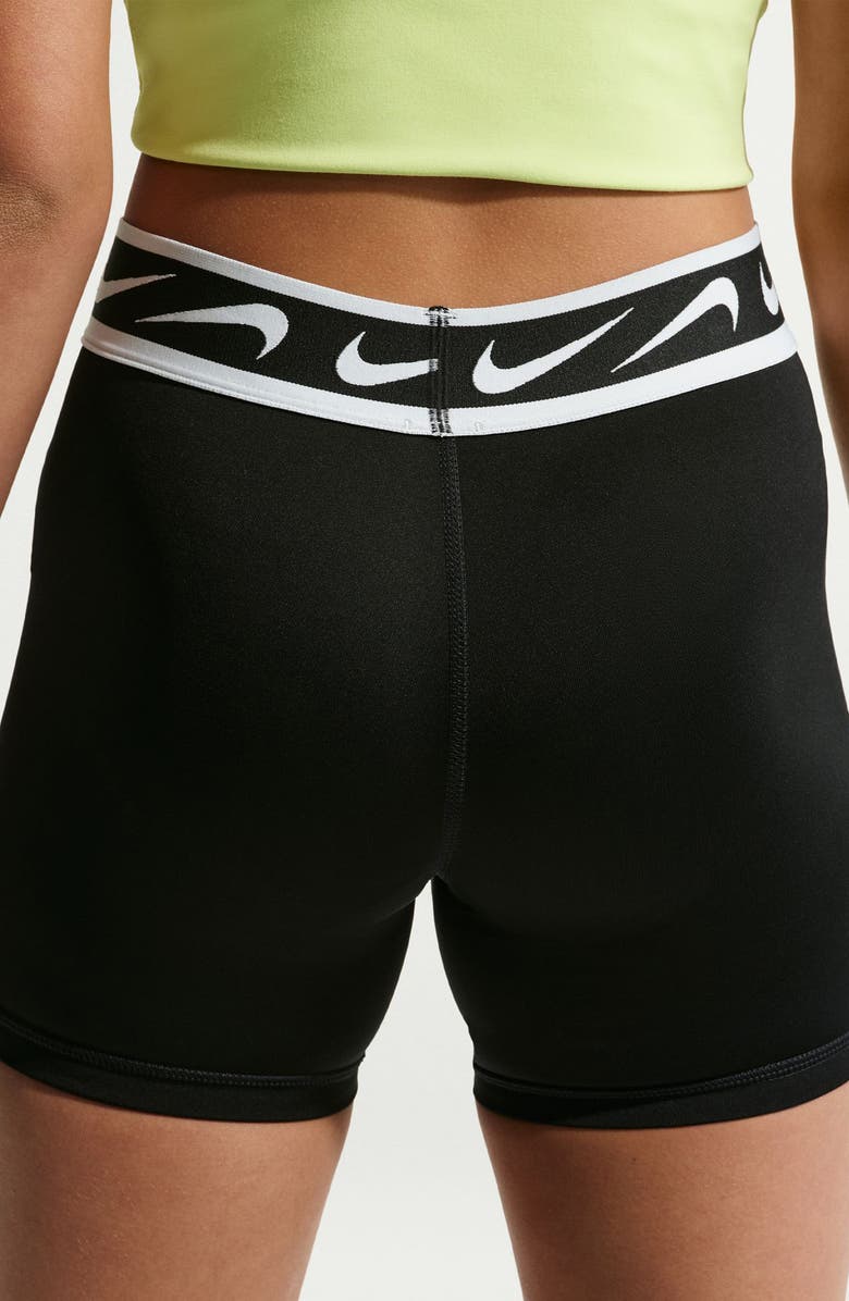 Nike Dri-FIT Dash Bike Shorts, Alternate, color, Black/ White