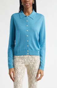 Sandy Liang Ley Merino Wool Cardigan