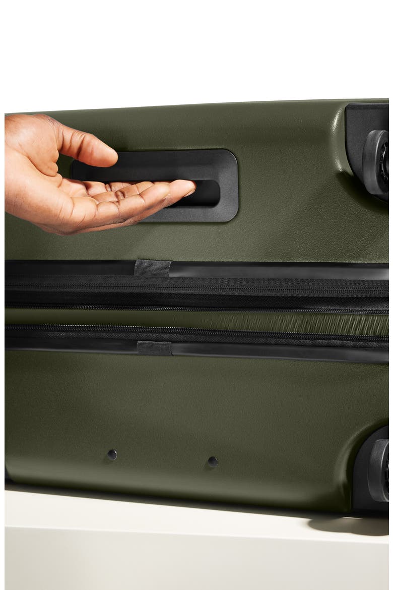 The Medium Flex Suitcase, Alternate, color, OLIVE GREEN