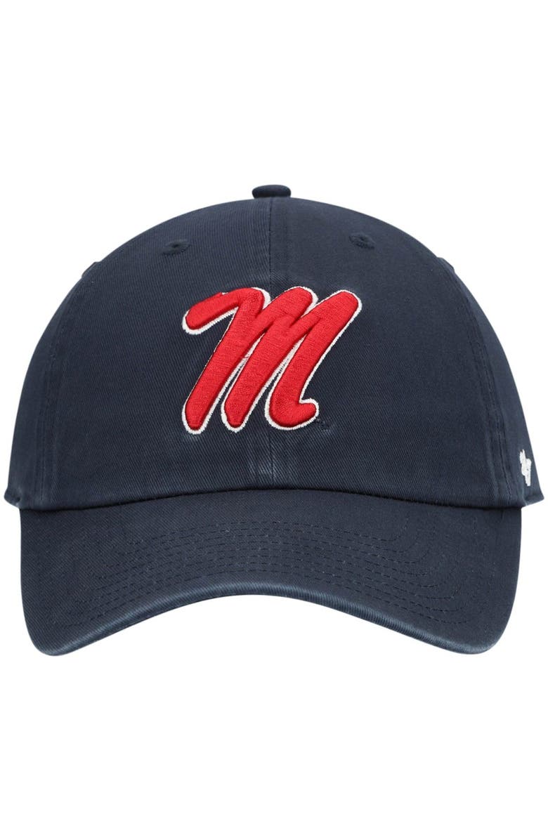 '47 Men's '47 Navy Ole Miss Rebels Clean Up Adjustable Hat, Alternate, color, Navy
