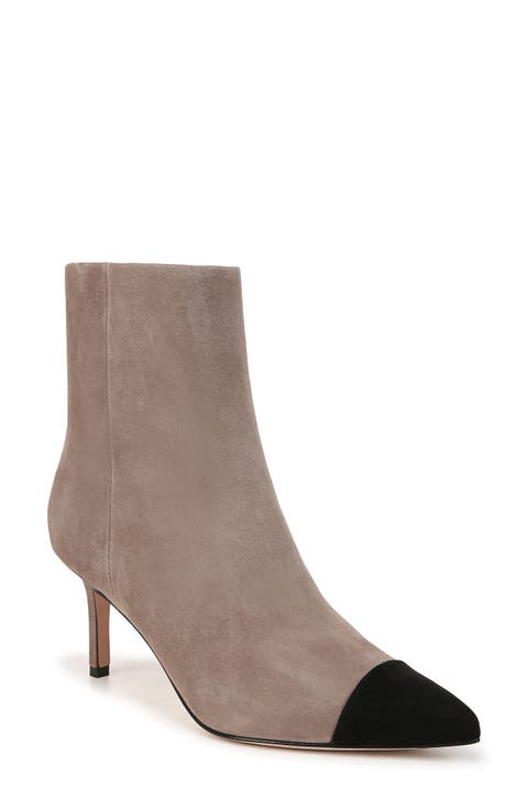 Lisa Pointed Cap Toe Bootie (Women)