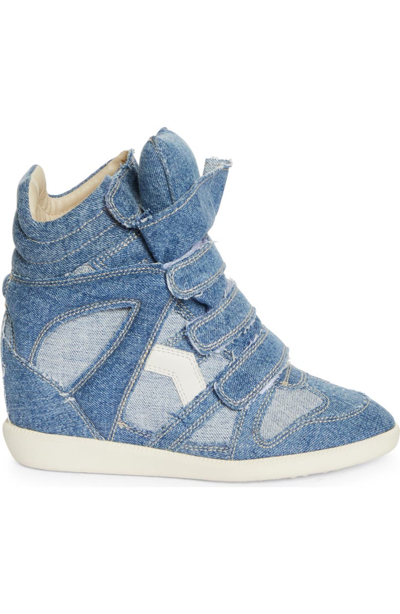 Isabel Marant Bekett Hidden Wedge High Top Sneaker, Alternate, color,