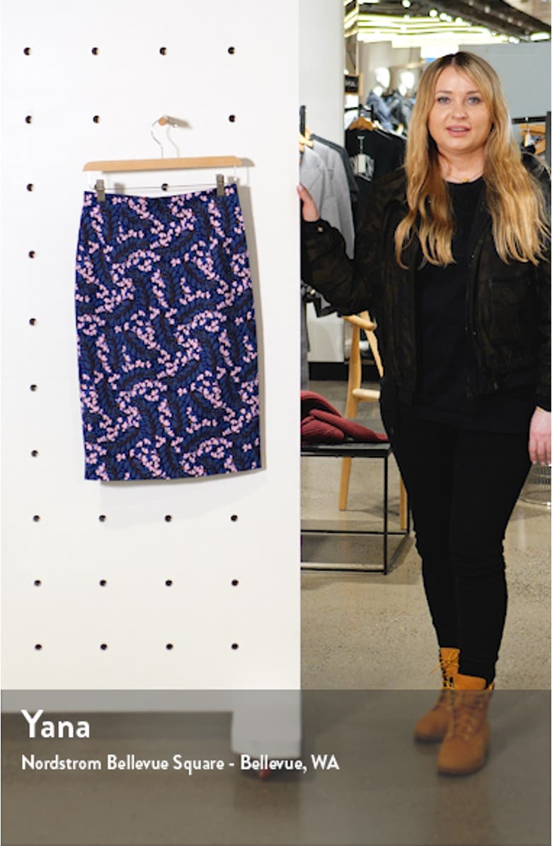 Kensington Stretch Cotton Pencil Skirt, sales video thumbnail