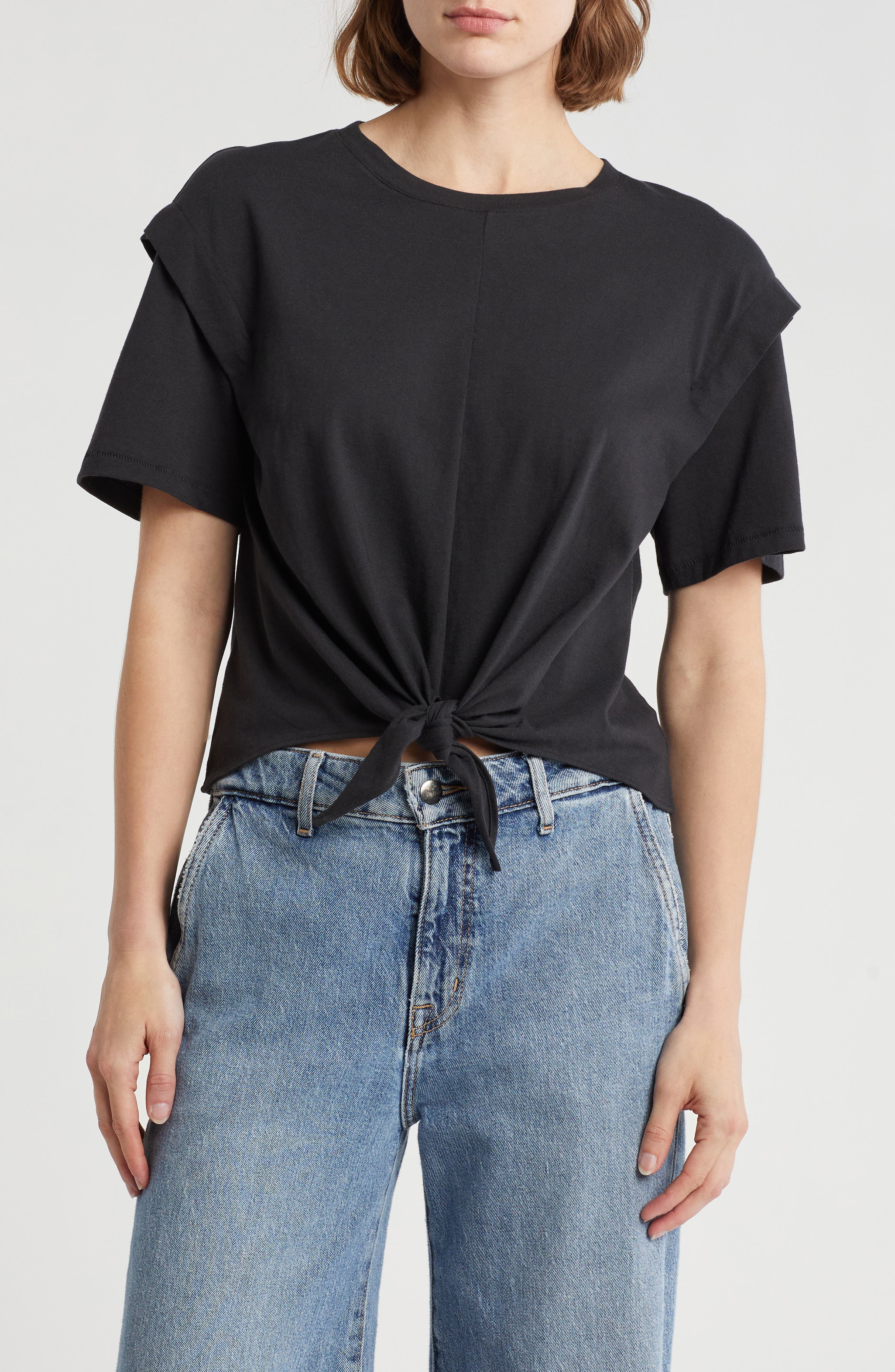 rag & bone Mica Tie Front T-Shirt