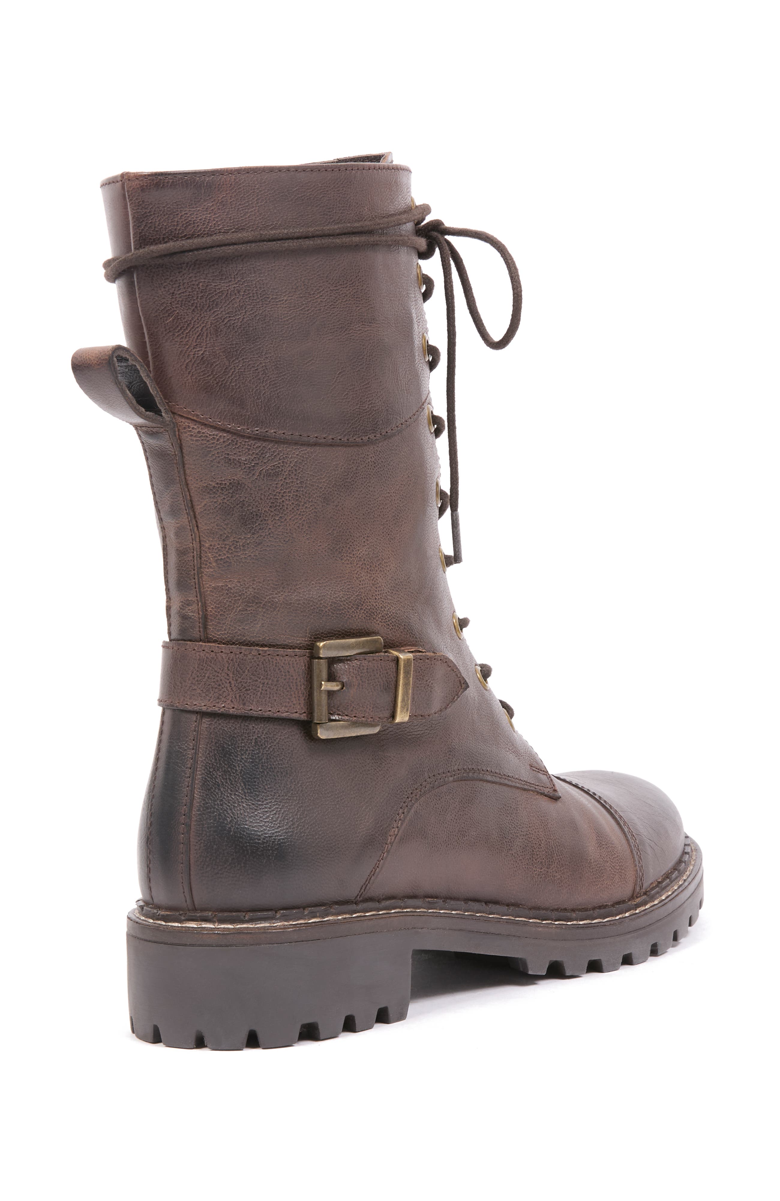 Celtic & Co. Tall Ankle Lace Up Boot, Alternate, color, 