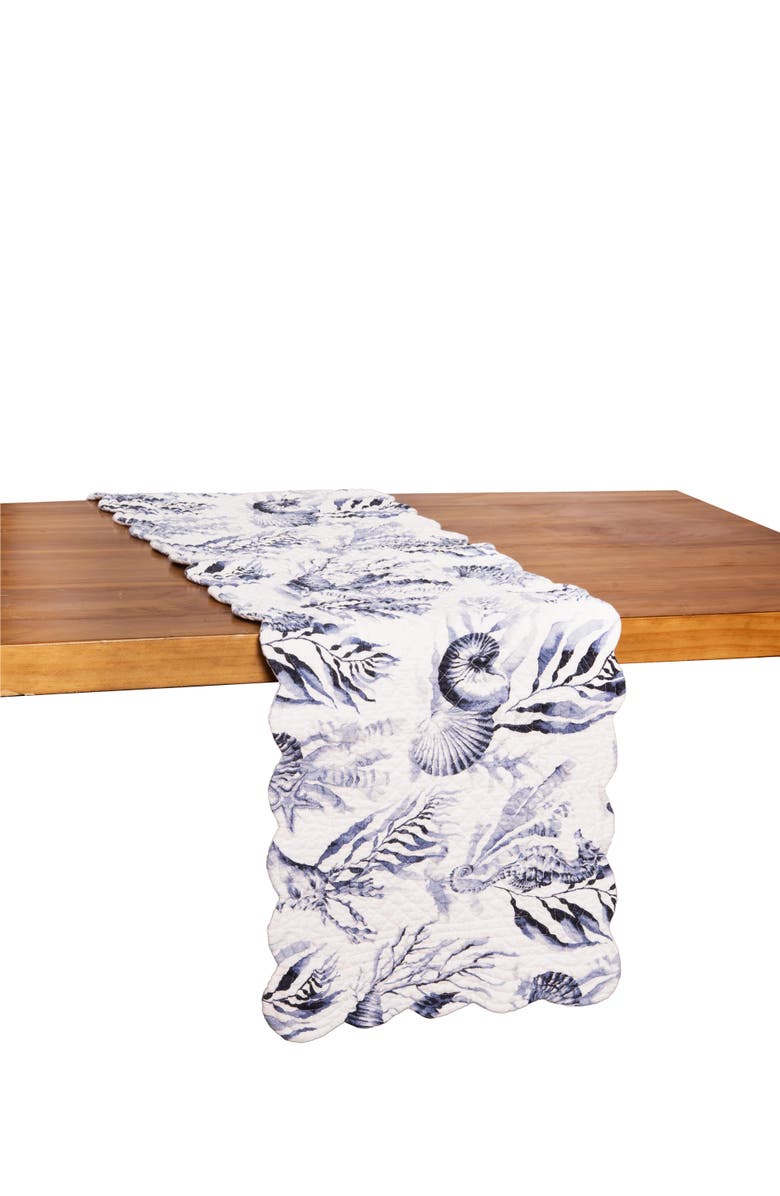 C&F Home Midnight Lagoon Dining Table Runner, Alternate, color, 