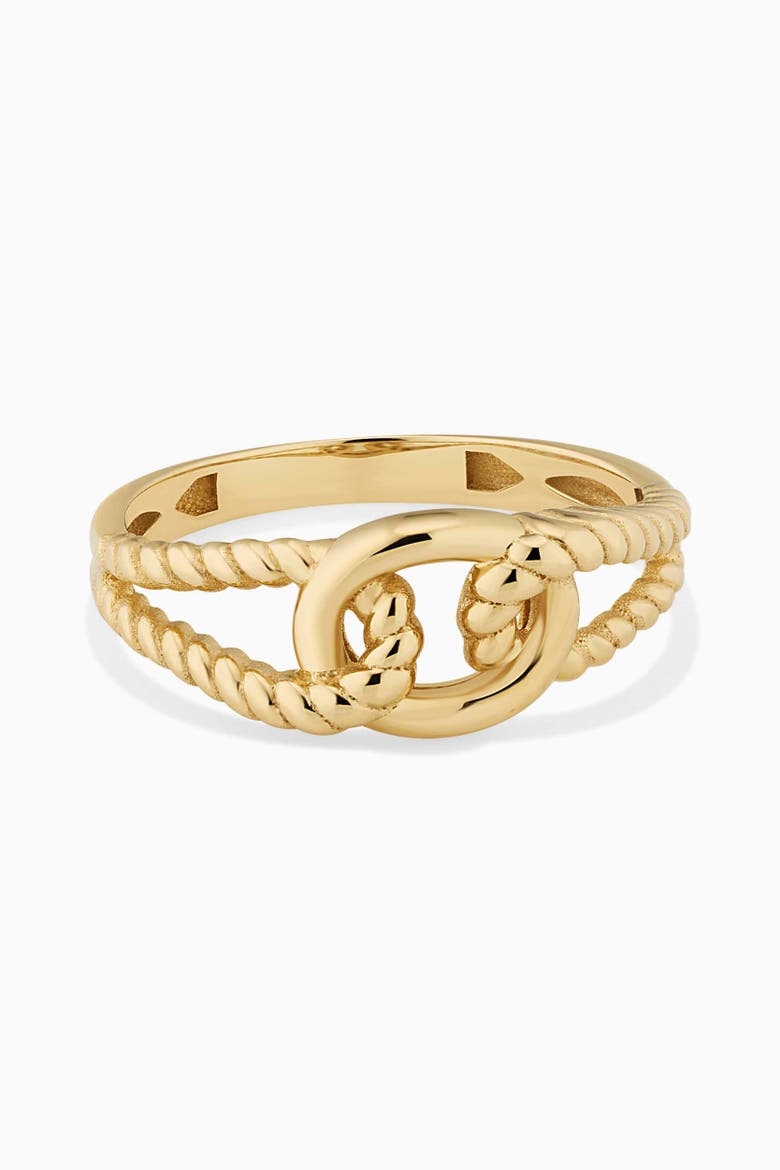 14K Yellow Gold Marina Ring, Alternate, color, Yellow Gold